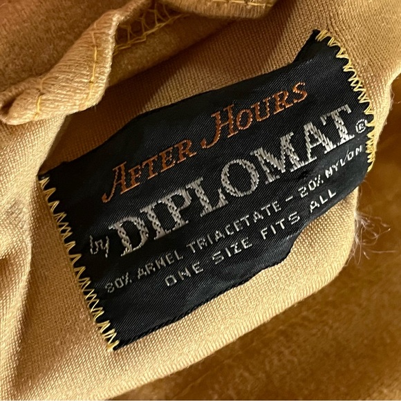 VTG 80's After Hours by Diplomat Men’s Velour Robe‎ One Size Fits All Bronze - Picture 7 of 8